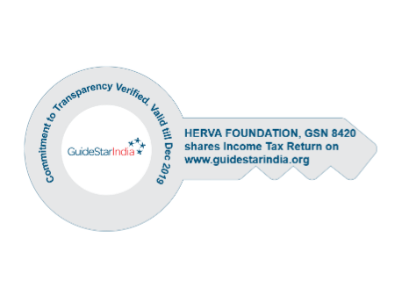 Compliance to Transparency Verified by GuideStarIndia — HERVA FOUNDATION, GSN 8420 shares income Tax Return on www.guidestarindia.org
